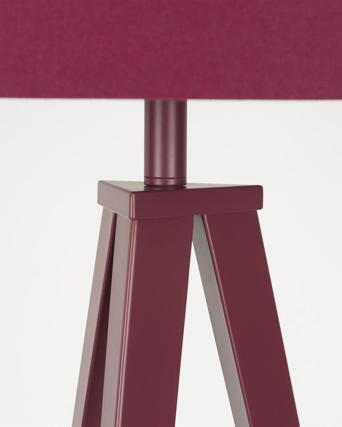 Floor Lamp Tripod- Marsala Red