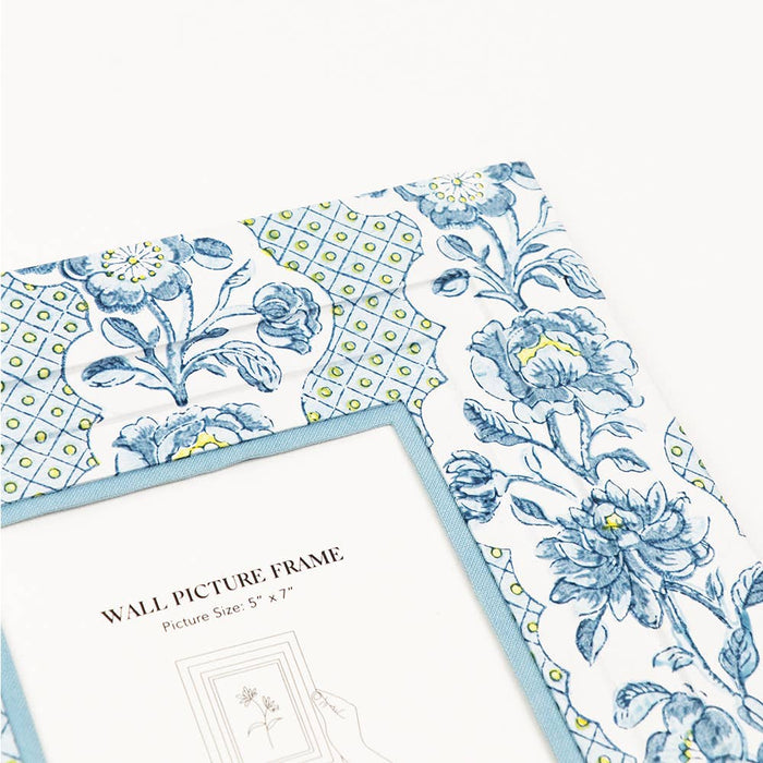 Floral Trellis Indigo - Block Printed Picture Frame