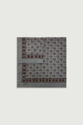 Foulard Wool Scarf - Grey/Khaki
