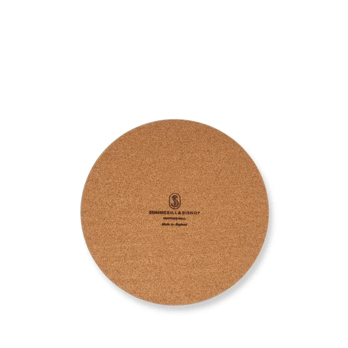 'Four-Leaf Clover' Round Cork-Backed Placemat, 34cm