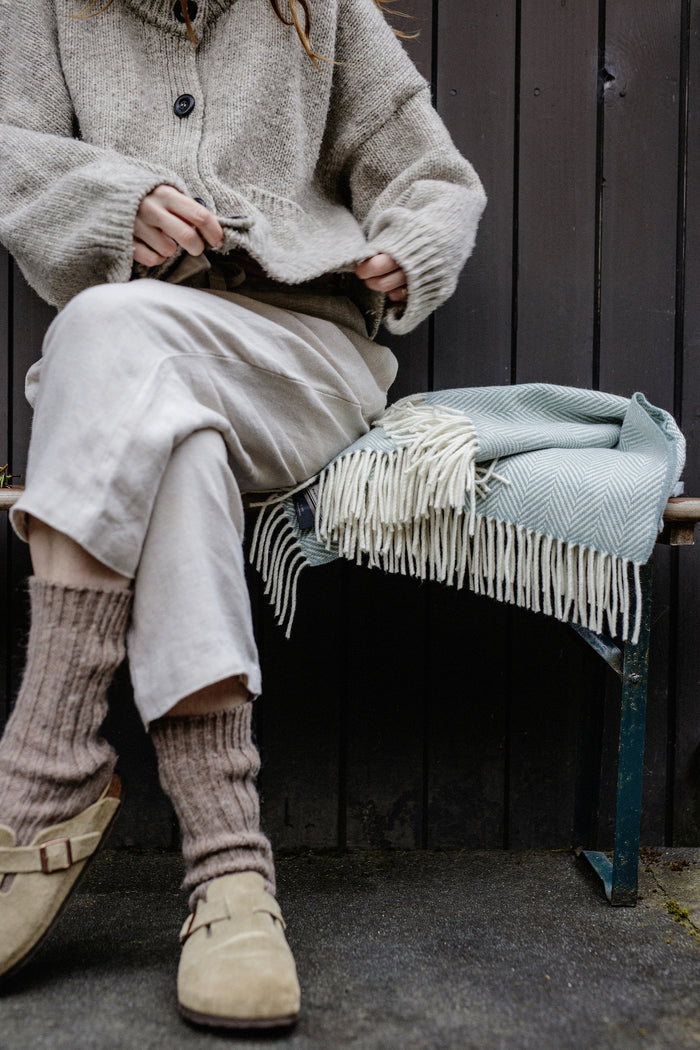 Foxford Achill Cashmere and Lambswool Throw