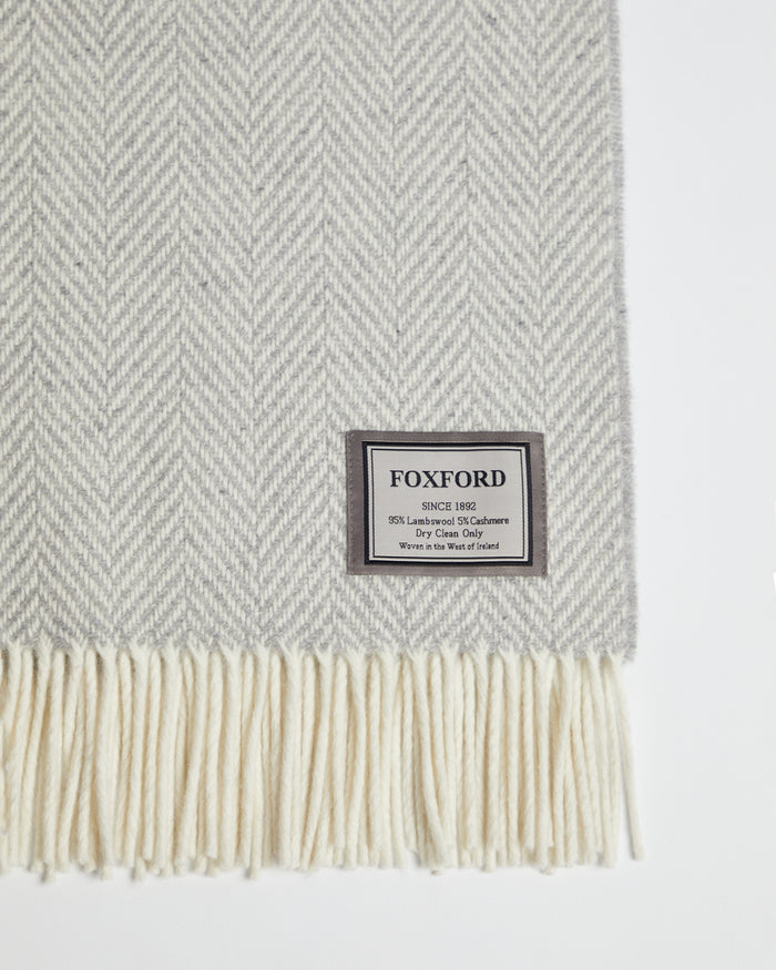 Foxford Clare Island Cashmere and Lambswool Throw