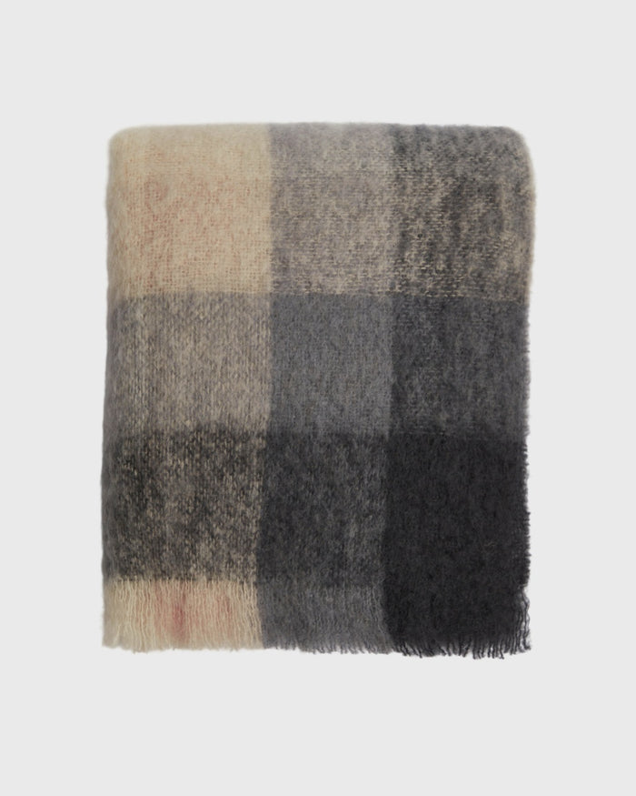 Foxford Classic Check Mohair Throw