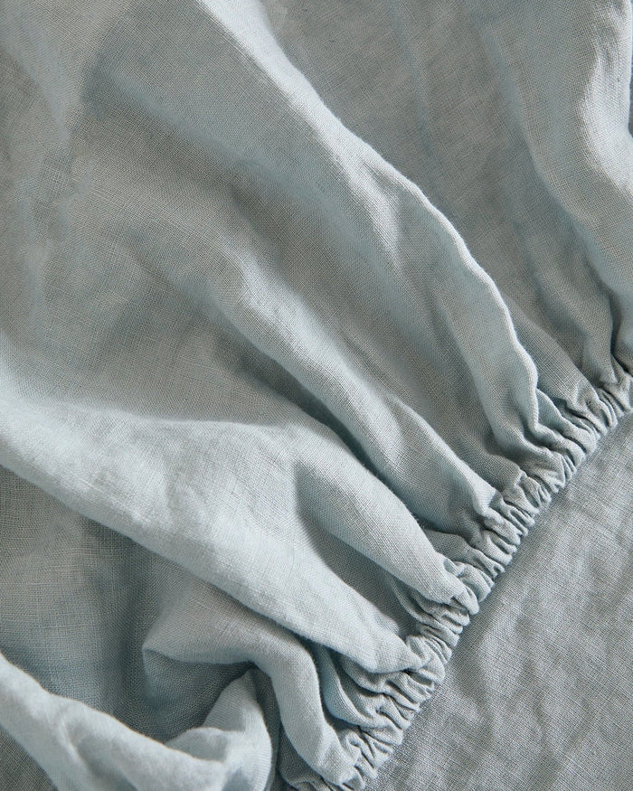Foxford Cloud Pure Linen Fitted Sheet