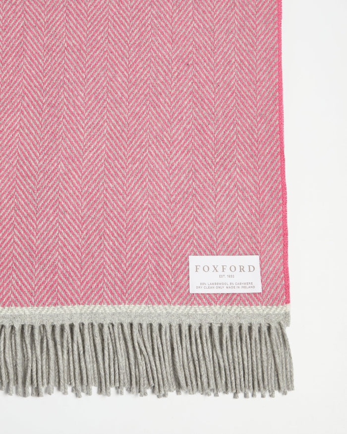 Foxford Croía Cashmere and Lambswool Throw