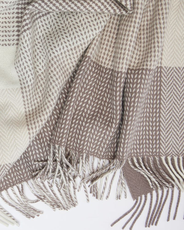 Foxford Dún Briste Cashmere and Lambswool Throw