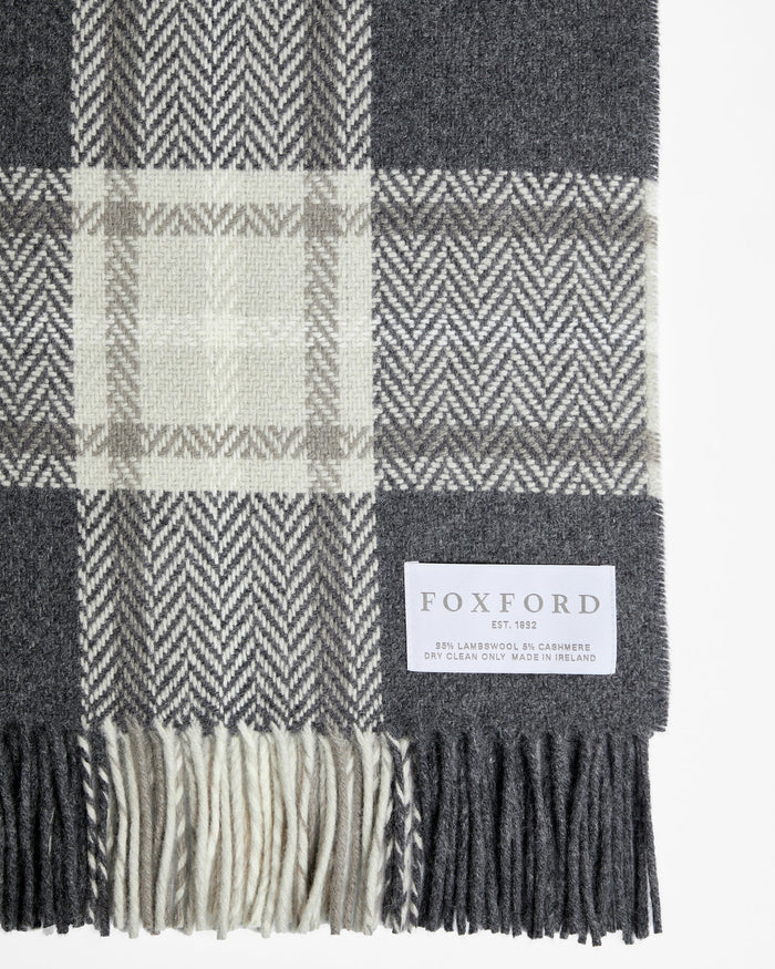 Foxford Dun Chaoin Cashmere and Lambswool Throw
