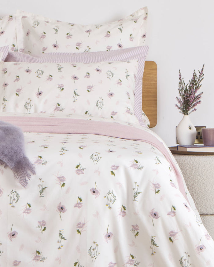 Foxford Extra-Large Lambswool Throw- Pink
