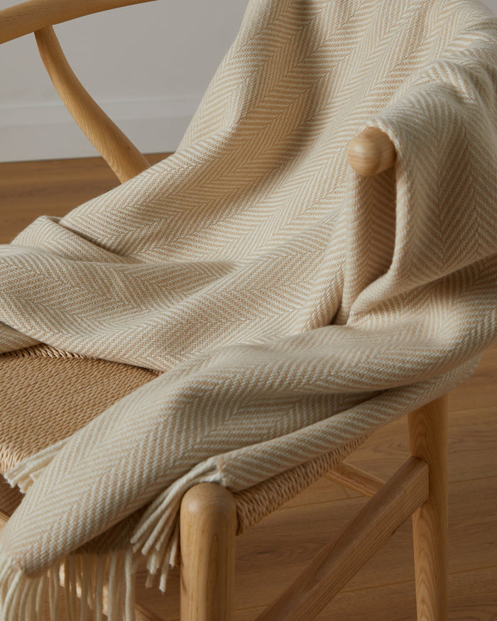 Foxford Keem Bay Cashmere and Lambswool Throw