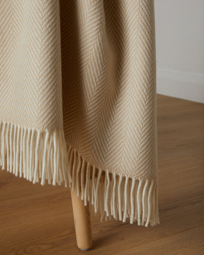 Foxford Keem Bay Cashmere and Lambswool Throw