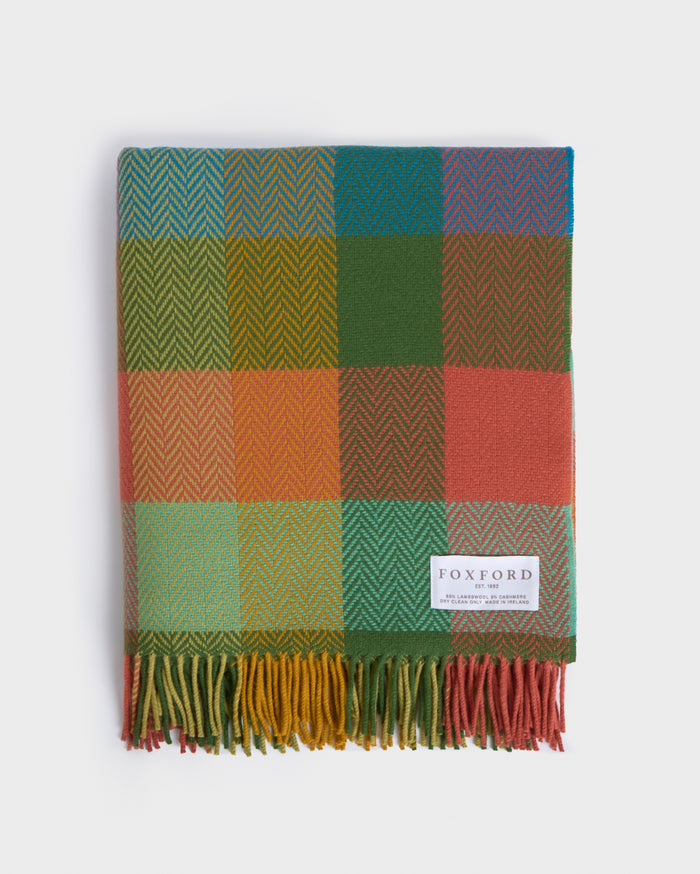 Foxford Kinsale Cashmere and Lambswool Throw