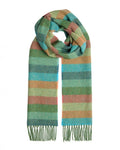 Foxford Leaf Multi-Stripe Lambswool Scarf
