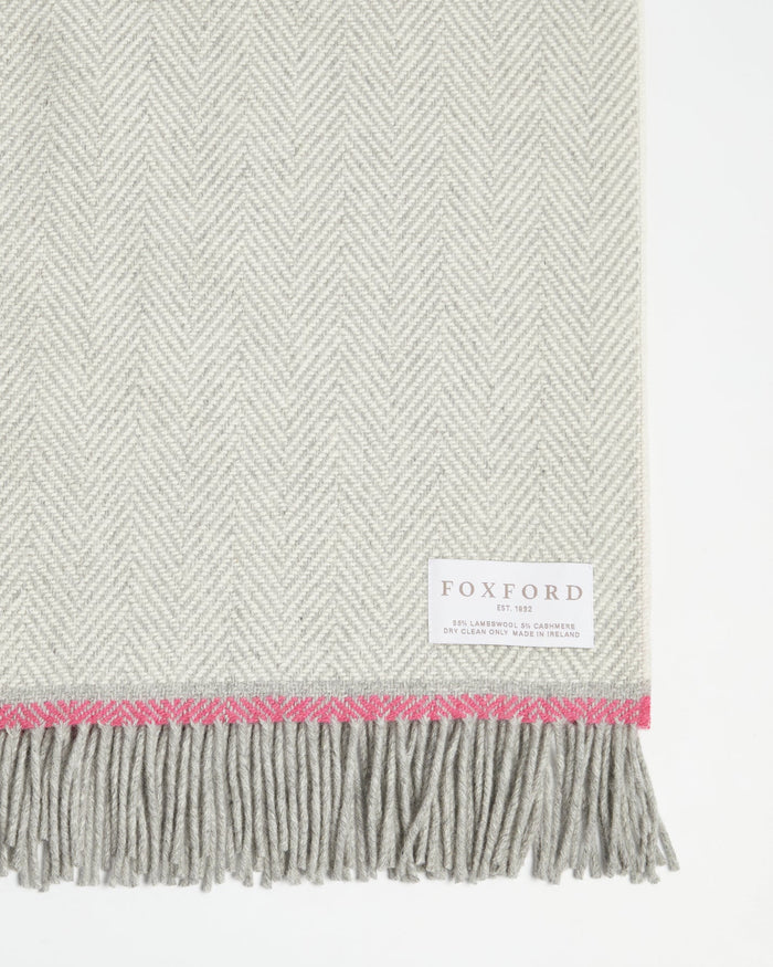 Foxford Lily Cashmere and Lambswool Throw