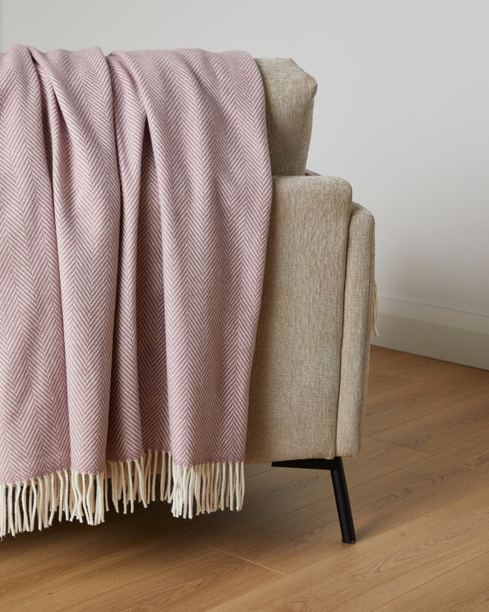 Foxford Maeve Extra-Large Cashmere & Wool Throw