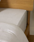 Foxford Nacre Pure Linen Fitted Sheet