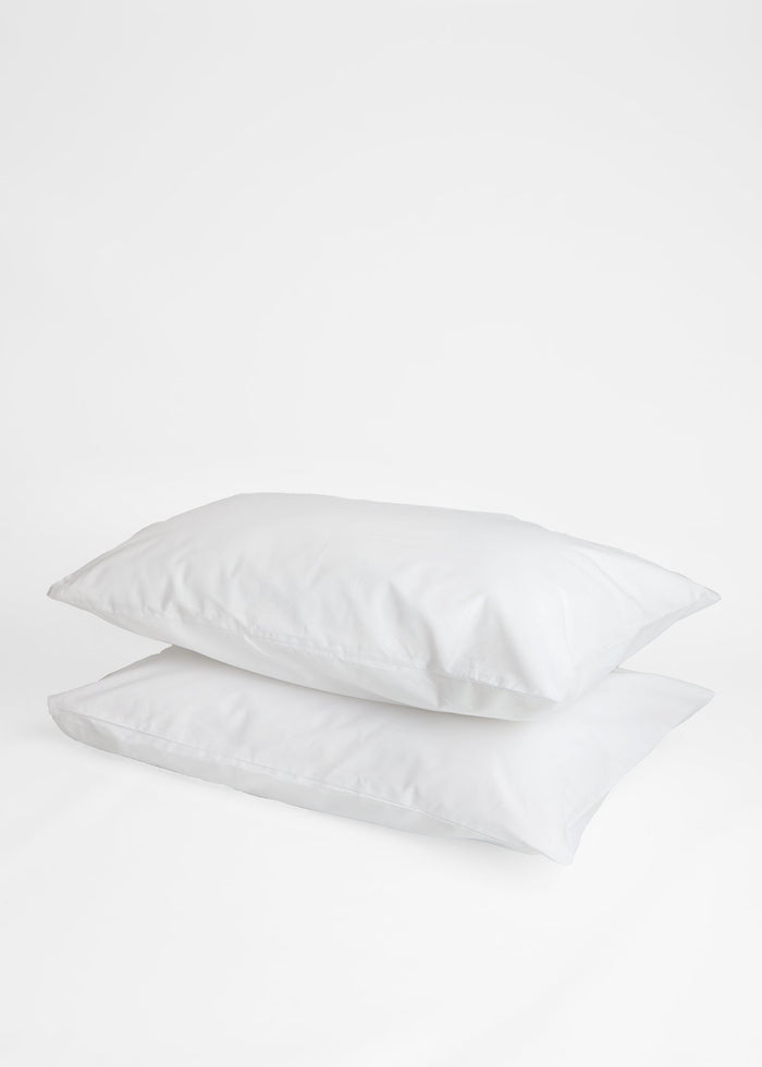 Foxford Plain White Pillowcase Pair