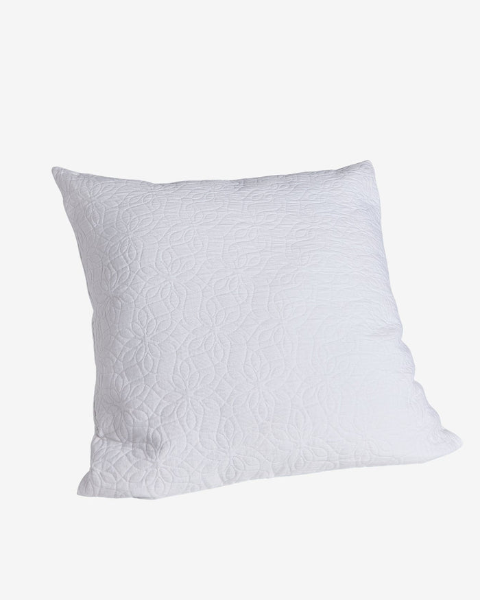 Foxford White Matelassé Cushion- Large