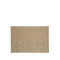 'Gaia' Small Leaves Embroidered Natural Rami Placemat, 35 x 50cm