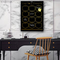 Glam Dry Erase Monthly Calendar on ArtPlexi