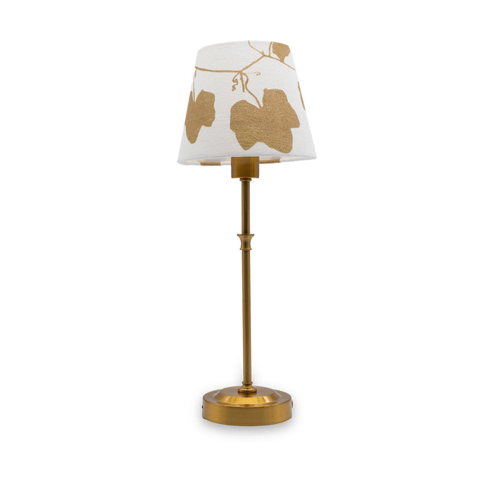'Gold Ivy' French Drum Lampshade, 13cm