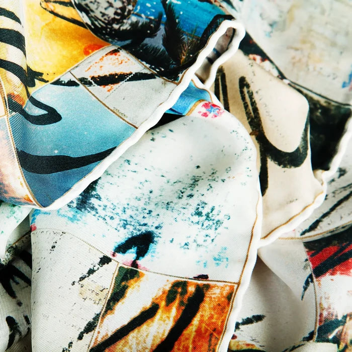 IVRE Silk Scarf - ‘Wish You Were Here’