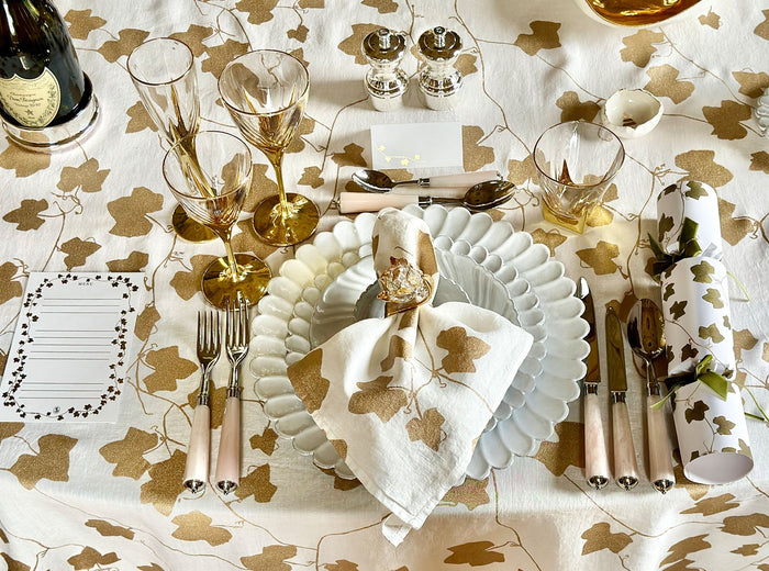 'Ivy' Place Cards in Gold, Set of 12