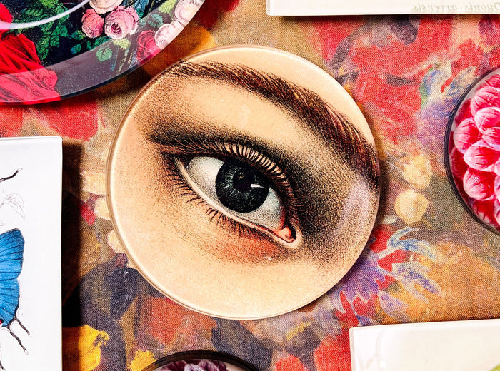 John Derian 'Eye (Right)' Round Plate, 13cm