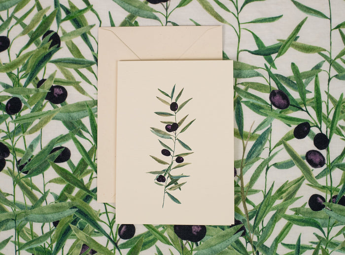 'L'Olivier' Greeting Card, 15cm x 10cm (A6)