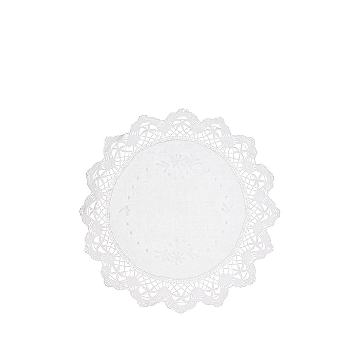 'Louise' Bobbin Lace Round Placemat, 40cm