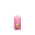'Madame de Pompadour' Cameo Pillar Candle in Pink by Trudon, 15cm