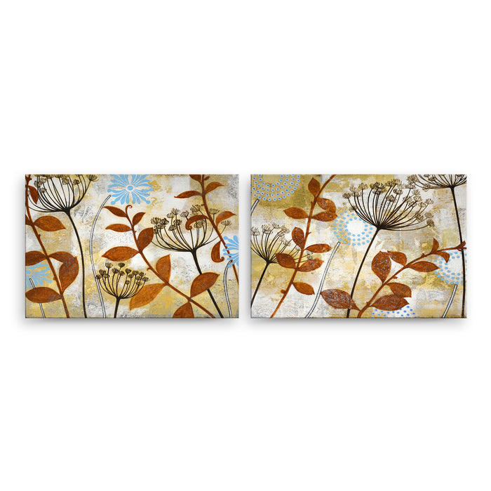 Meadow Melody No. 1/2' 2 Piece Wrapped Canvas Wall Art Set
