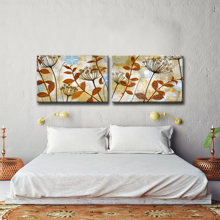 Meadow Melody No. 1/2' 2 Piece Wrapped Canvas Wall Art Set