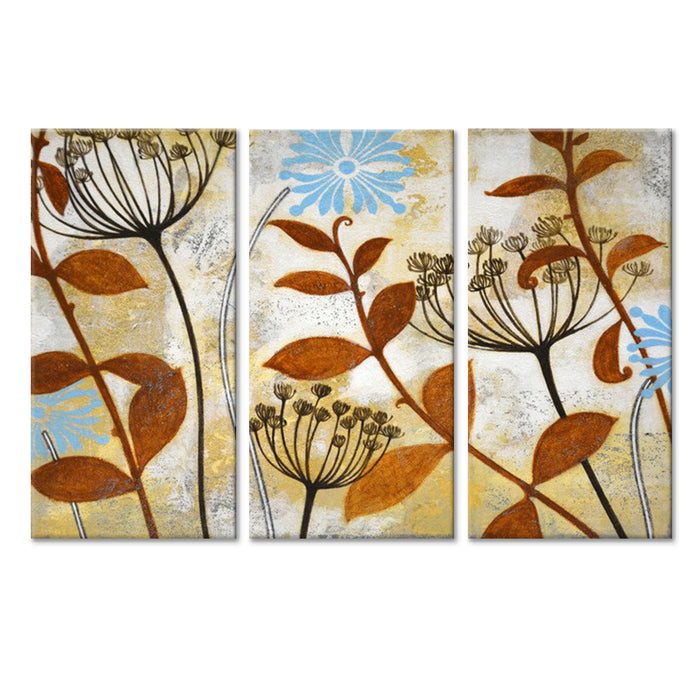 Meadow Melody No. 1/2/3' 3 Piece Wrapped Canvas Wall Art Set