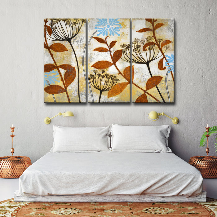 Meadow Melody No. 1/2/3' 3 Piece Wrapped Canvas Wall Art Set