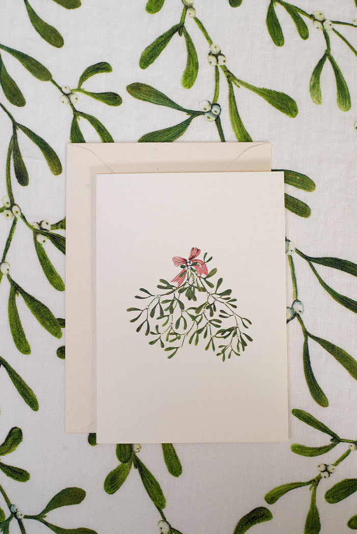 'Mistletoe' Greeting Card, 15cm x 10cm (A6)