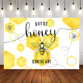 Mocsicka A Little Honey is on the Way Baby Shower Backdrop-Mocsicka Party