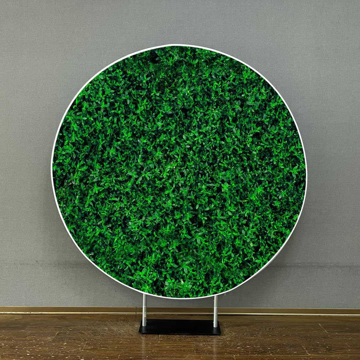 Mocsicka Green Grass Round Cover