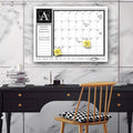 Monogram Dry Erase Monthly Calendar on ArtPlexi (20" x 30")