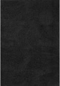 Black shaggy Rug Plain design thick pile, high quality, soft & durable.