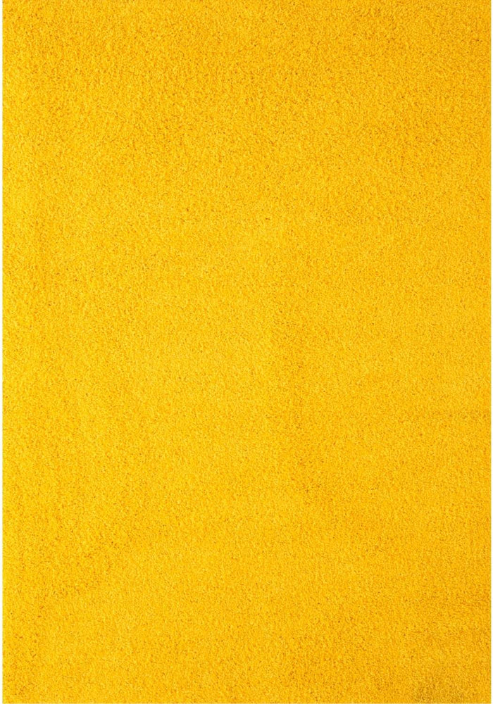Shaggy Rug Plain Yellow high quality, non-shedding