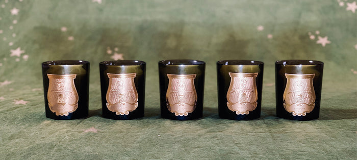 'Napoleon' Imperial Cameo Pillar Candle in Black, 25cm by Trudon