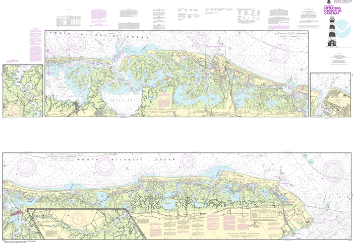 NOAA Chart 12316: Intracoastal Waterway - Little Egg Harbor to Cape May, Atlantic City