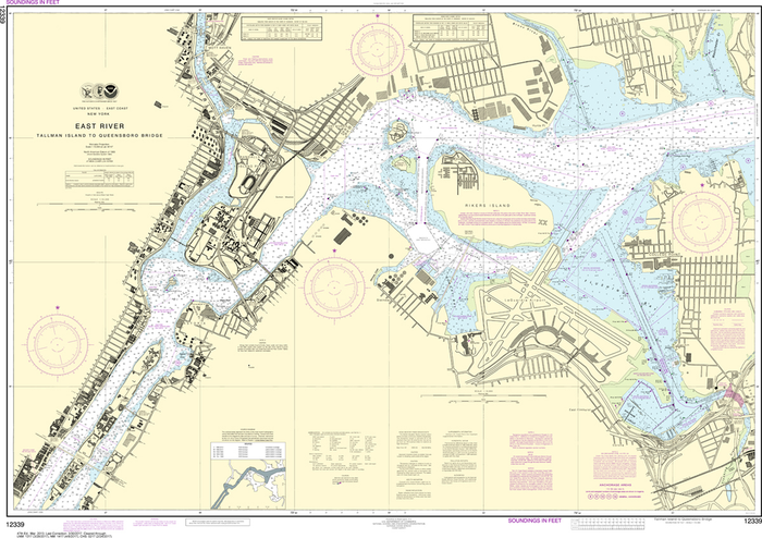 NOAA Chart 12339: East River - Tallman Island to Queensboro Bridge