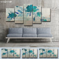 Painted Petals No. 4-B' Wrapped Canvas Wall Art