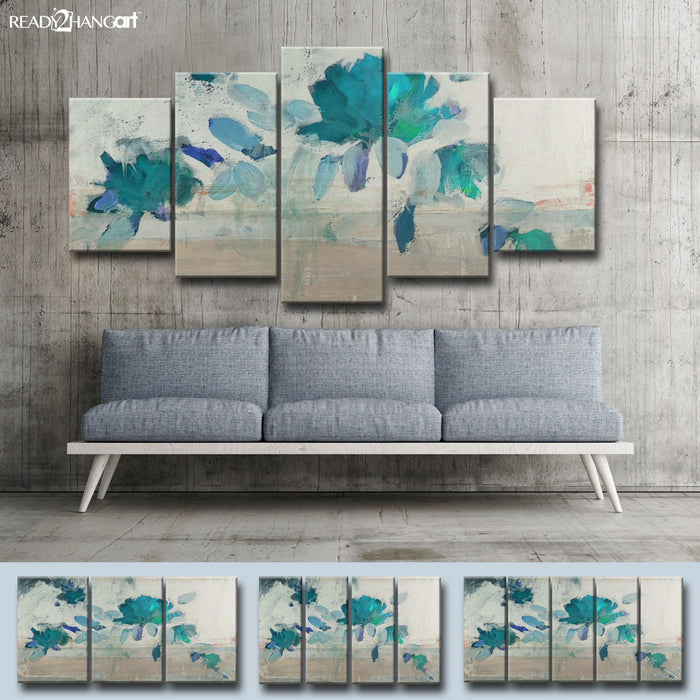 Painted Petals No. 4-B' Wrapped Canvas Wall Art