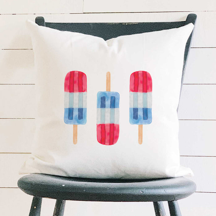 Patriotic Pops - Square Canvas Pillow