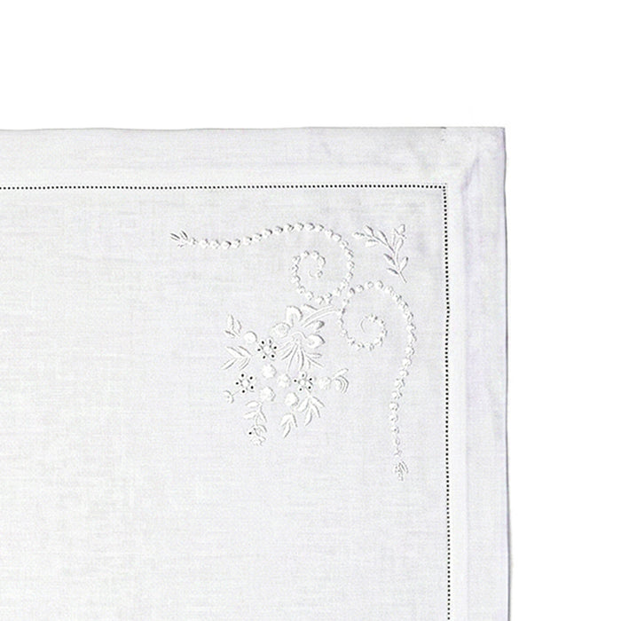 'Petit Bouquet' Embroidered Cotton Placemat, 35cm x 50cm