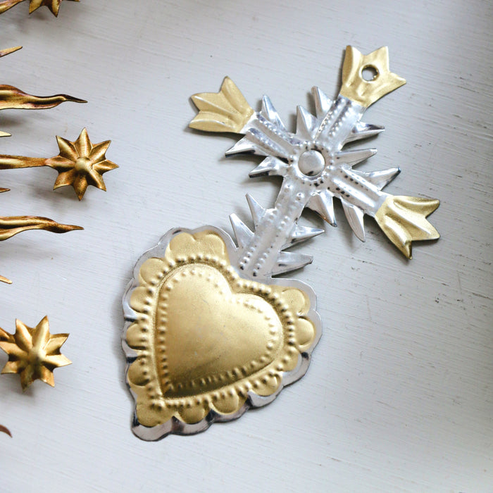 Recycled Metal Tin Hearts