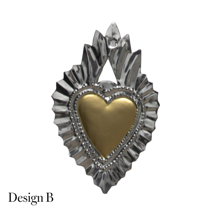 Recycled Metal Tin Hearts