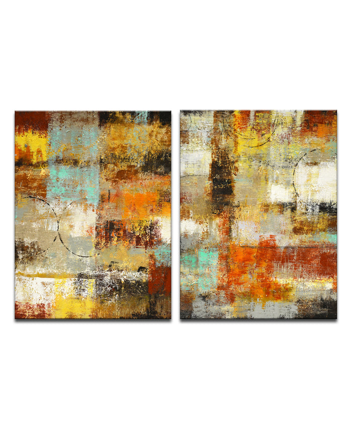 Revelation' 2 Piece Wrapped Canvas Wall Art Set